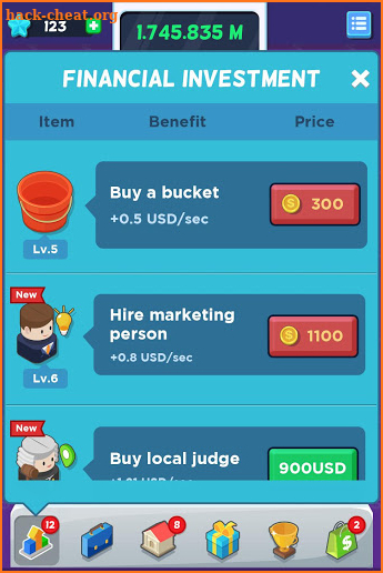 Money Clicker Game  - Tycoon Make Money Rain 💵 screenshot