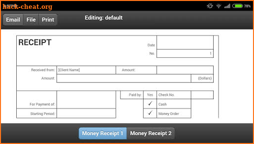 Money Receipt screenshot