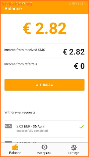 Money SMS DEMO | Make Money Online screenshot