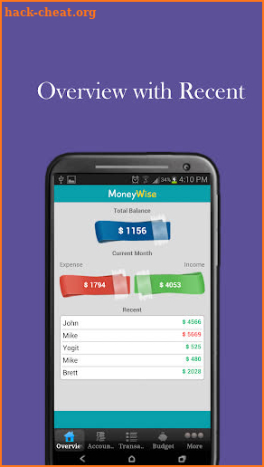 MoneyWise Home Budget Expenses screenshot