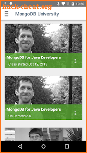 MongoDB University screenshot