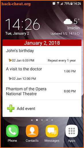 Moniusoft Calendar screenshot