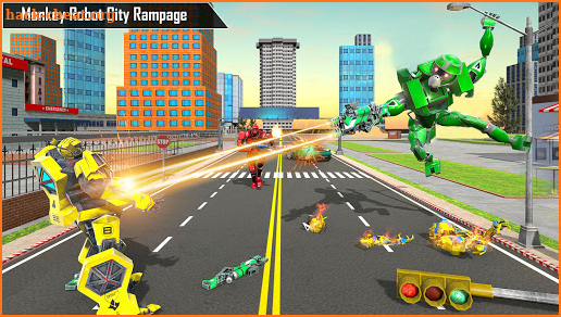 Monkey Robot Bike Transformation-Grand Robot Games screenshot