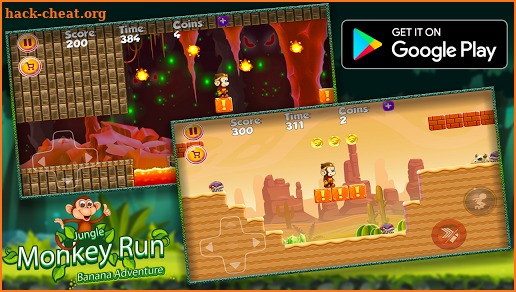 Monkey Run: Monkey in the Banana Jungle Adventures screenshot