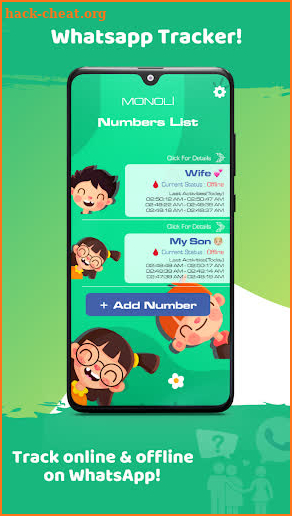 Monoli | WhatsApp Tracker (Last Seen, Online) screenshot