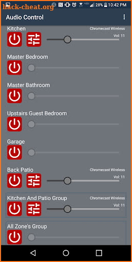 Monoprice Whole Home Audio Control screenshot