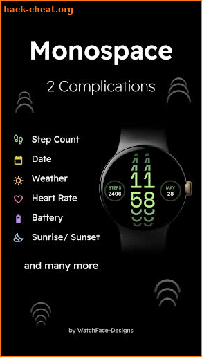 Monospace - Digital Watch Face screenshot