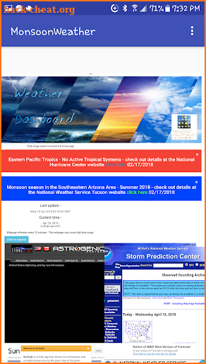 Monsoon Southwest Weather screenshot