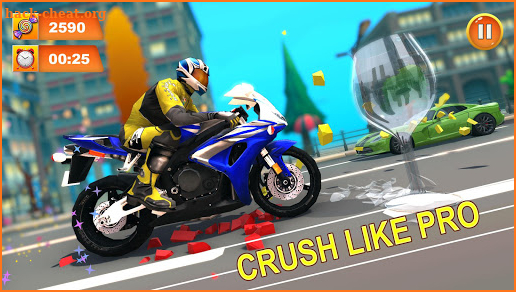 Monster Bike Game For Kids: Learn by Bike Crushing screenshot