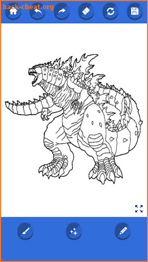 Monster godzilla coloring book screenshot