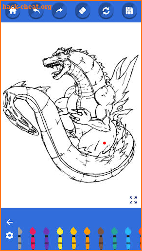 Monster godzilla coloring book screenshot