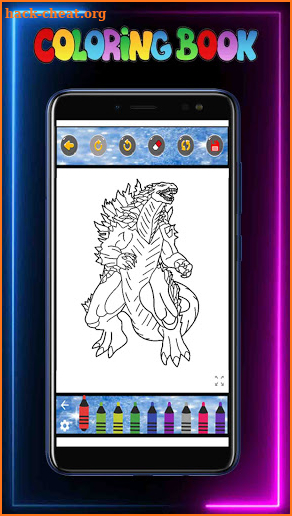 Monster of Godzilla Coloring Book screenshot