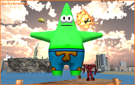 Monster Star VS Robot Fly Car screenshot