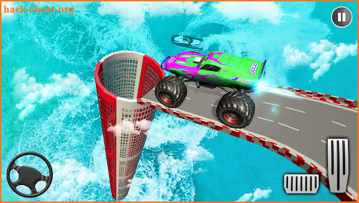 Monster Truck Car Stunts 3d Mega Ramp Driving Game screenshot