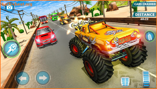 Monster Truck Racing Games: Transform Robot games screenshot