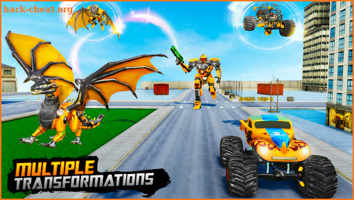 Monster Truck Robot Wars – New Dragon Robot Game screenshot