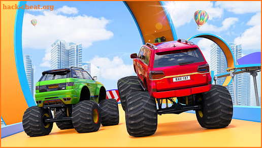 Monster Truck Stunts: Modern Prado Car Game 3D screenshot