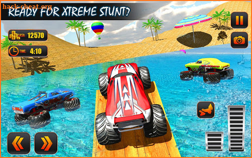 Monster Truck Water Surfing: Truck Racing Games screenshot