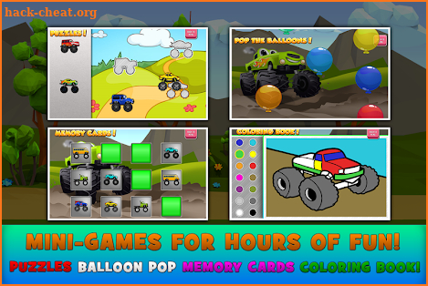 Monster Trucks Game for Kids 2 screenshot