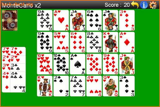 Monte Carlo Solitaire screenshot