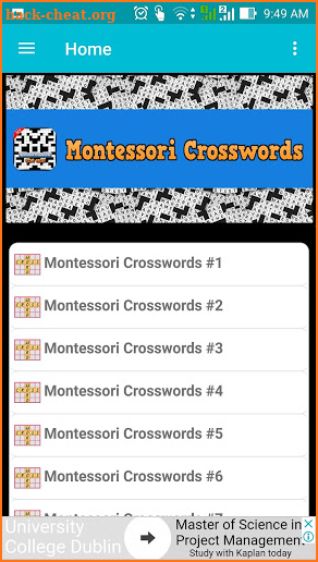 Montessori Crosswords - Fun Game for Kids screenshot