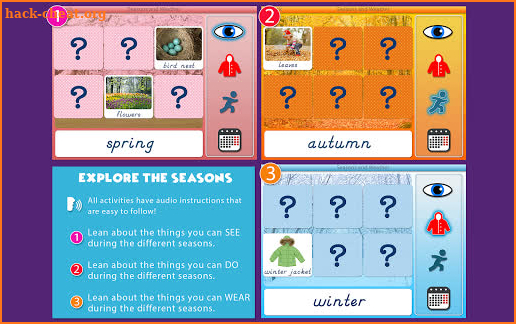 Montessori Seasons and Weather screenshot