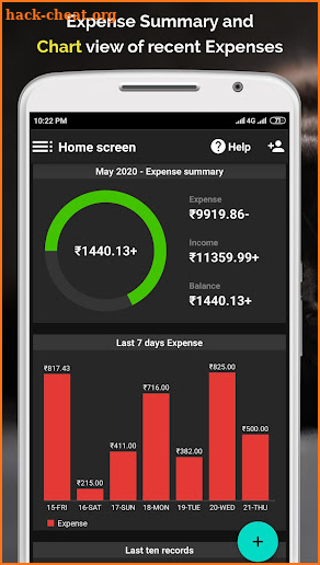 Monthly Expenses: Manage Money screenshot