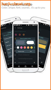 mood messenger - SMS & MMS messaging screenshot