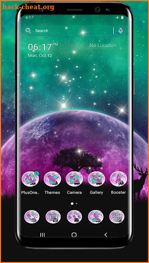 Moon Galaxy Nebula Theme screenshot