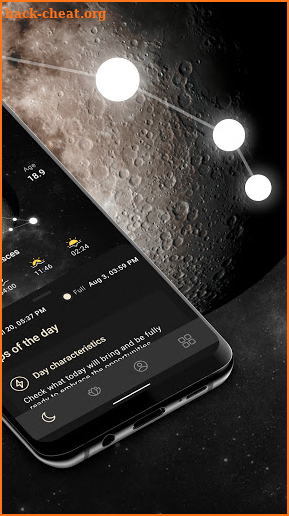 Moon phase calendar - MoonX screenshot