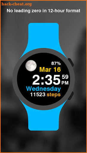 Moon Steps Watch Face screenshot