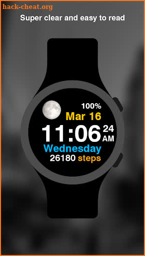 Moon Steps Watch Face screenshot