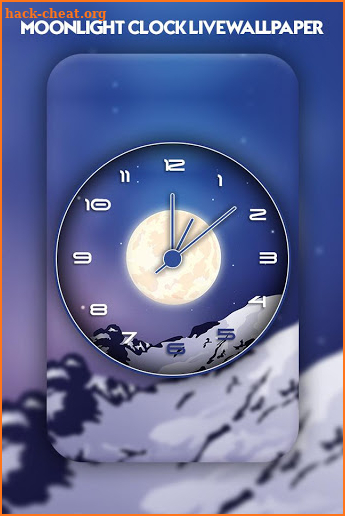 Moonlight Clock Live Wallpaper screenshot