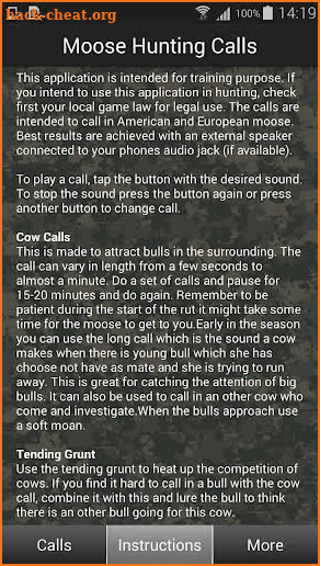 Moose Hunting Calls screenshot