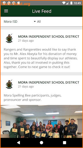 Mora ISD screenshot