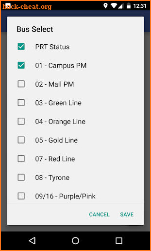 Morgantown Bus & PRT Tracker screenshot