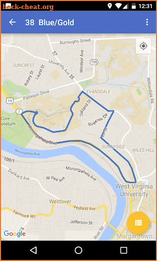 Morgantown Bus & PRT Tracker screenshot