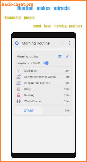 Morning routine - successful people's habit screenshot