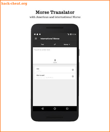 Morse Translator - Morse Code & Editable Alphabet screenshot