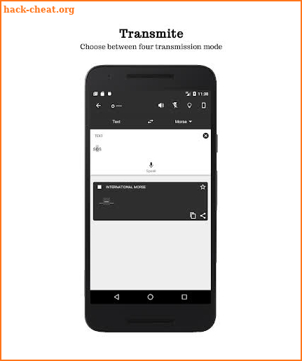 Morse Translator - Morse Code & Editable Alphabet screenshot