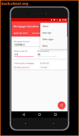 Mortgage Calculator for Android screenshot