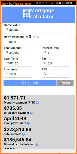 Mortgage Calculator - Payment, Interest Calculator screenshot