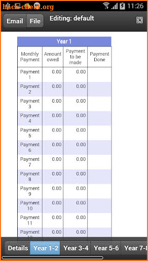 Mortgage Payment Tracker screenshot