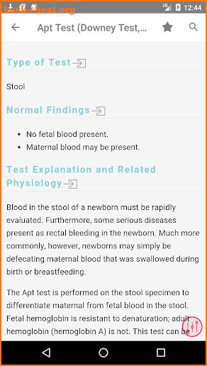 Mosby's Diagnostic and Laboratory Test Reference screenshot