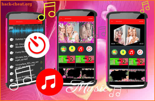 Mother Day Video Maker With Music And Flower Frame screenshot