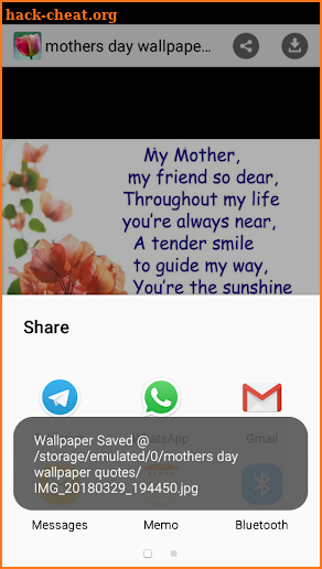 mother's day 2018 wallpapers with quotes card screenshot