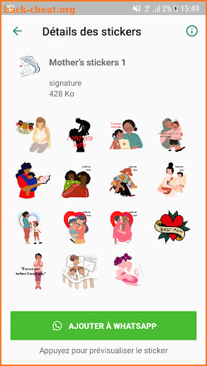 Mother's Stickers For WhatsApp screenshot