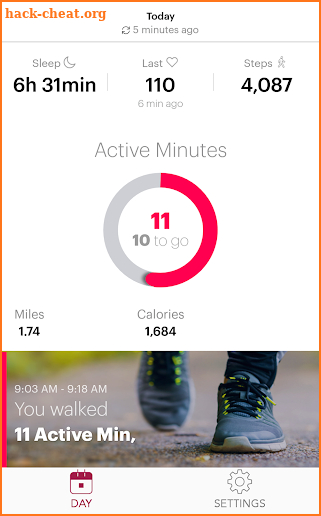 Motiv Ring Fitness Tracker screenshot