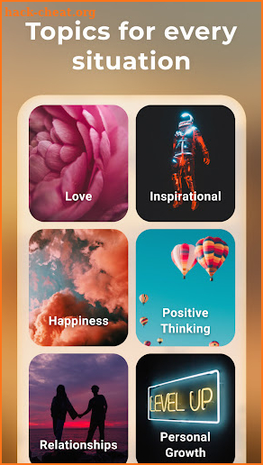 Motivational positive quotes screenshot