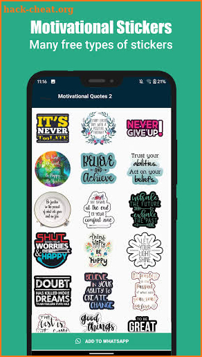 Motivational Stickers screenshot